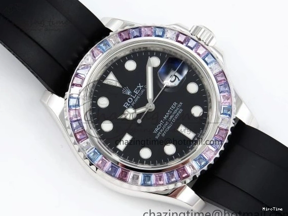 MiroTime 0422 Yacht-Master 226659 KF 1:1 Best Edition Diamonds Bezel WG Wrapped on Oysterflex Strap VR3235 (Gen Weight) Timeless 1576